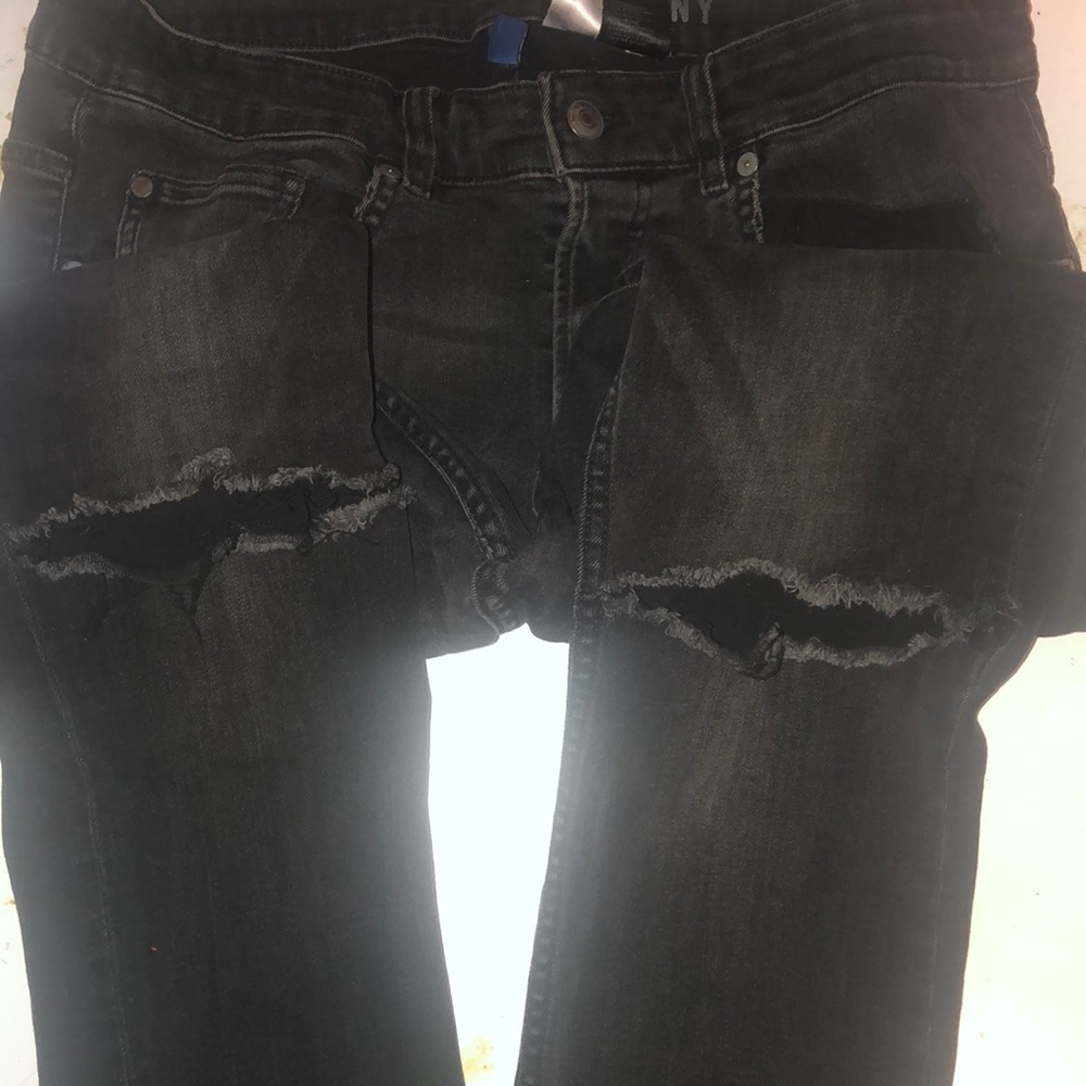 Black Ripped H&M Jeans